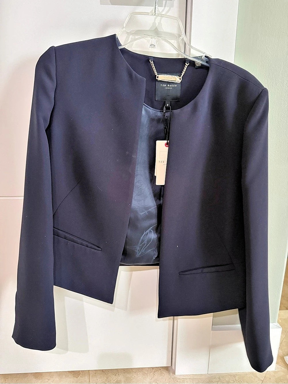 Ted Baker Blazer in Blue Size 3 NWT
